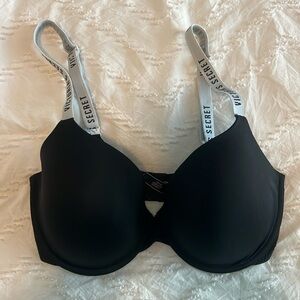 Victoria’s Secret Logo strap demi lightly lined bra 34DD